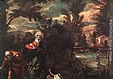 Jacopo Robusti Tintoretto Flight into Egypt painting